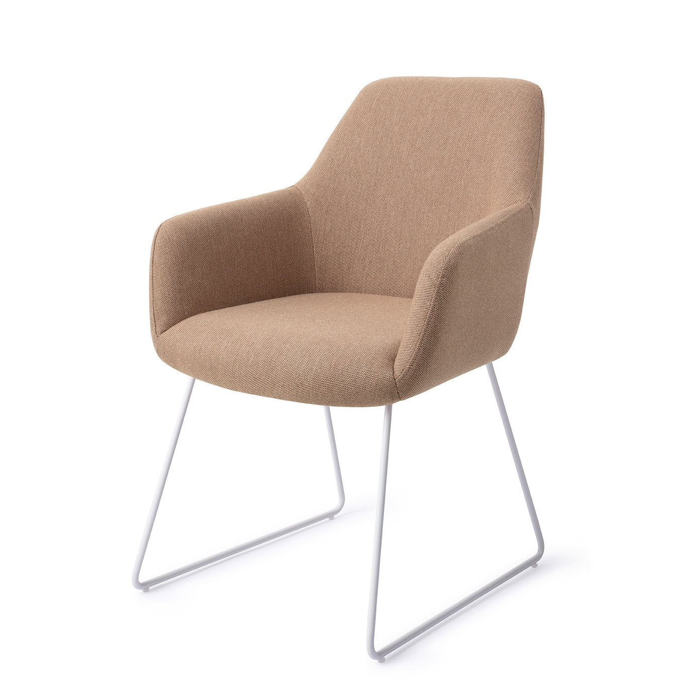 Hiroo Dining Chair Whisper Wheat Slide White