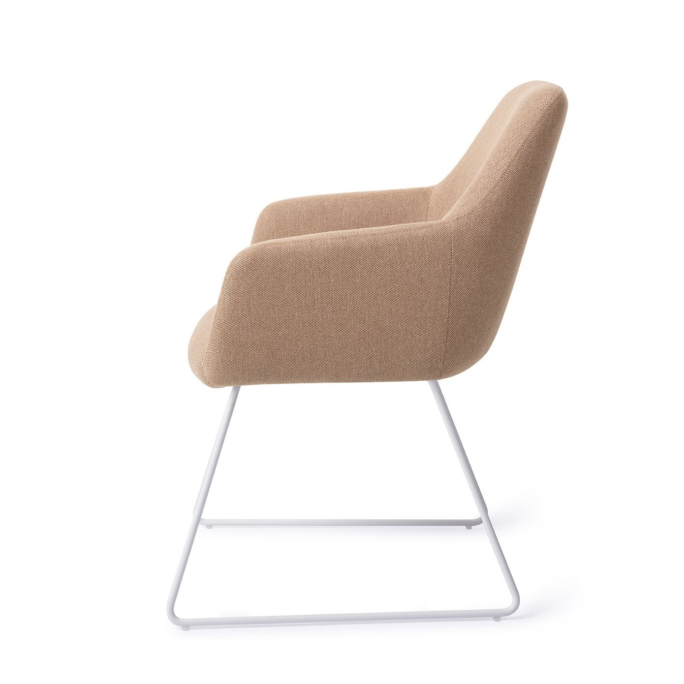 Hiroo Dining Chair Whisper Wheat Slide White