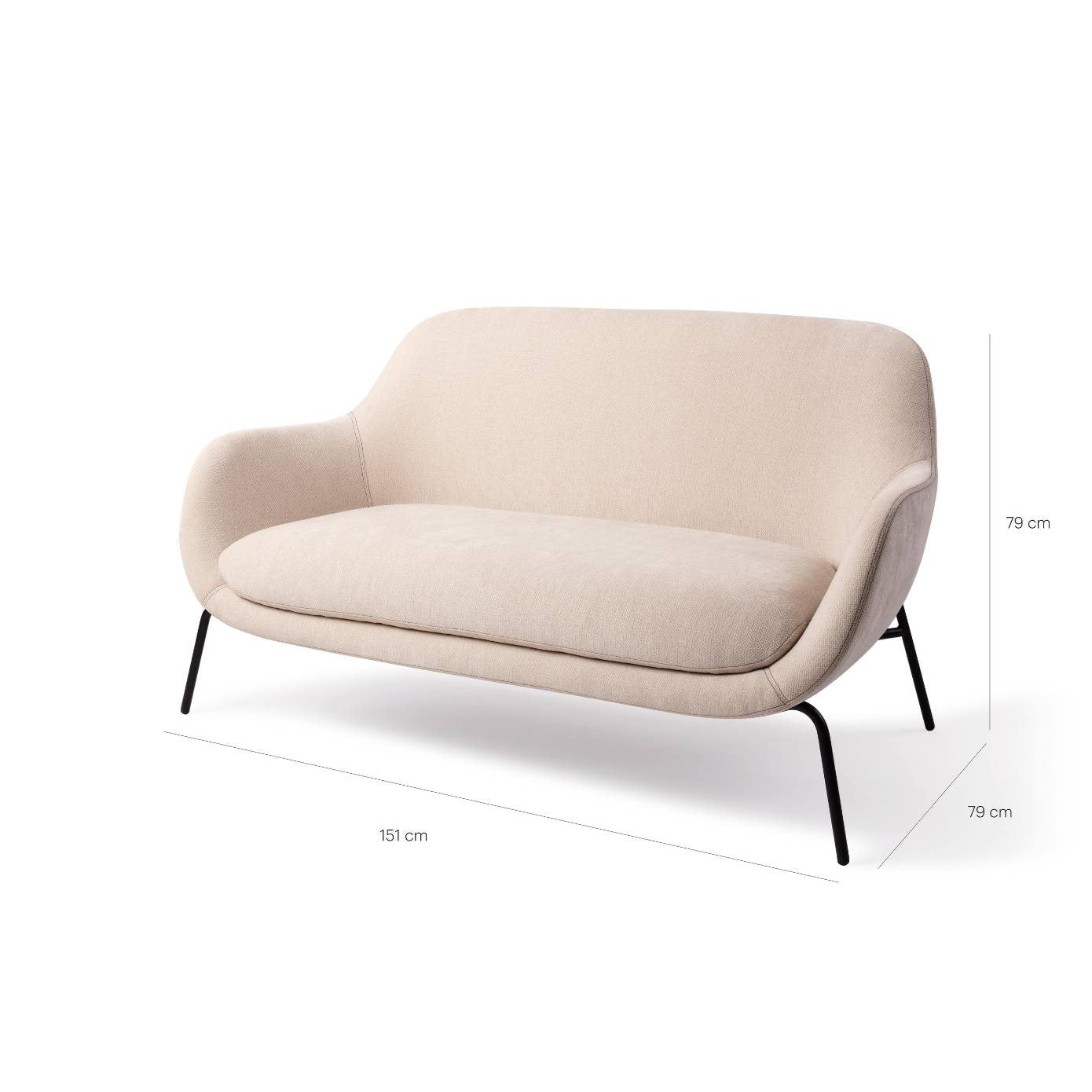 Ugo Sofa Cosmic Latte 2 Seater