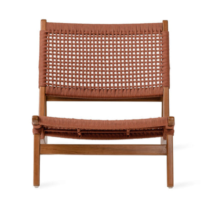 Kuwana Outdoor Accent Chair Cinnamon Weave  Amber