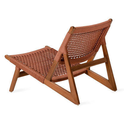 Kuwana Outdoor Accent Chair Cinnamon Weave  Amber