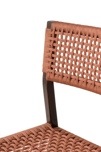 Kuwana Outdoor Chair Cinnamon Weave  Espresso