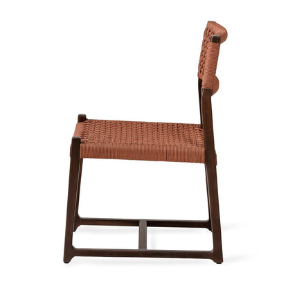 Kuwana Outdoor Chair Cinnamon Weave  Espresso