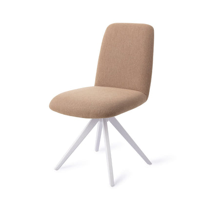 Taiwa Dining Chair Whisper Wheat Turn White