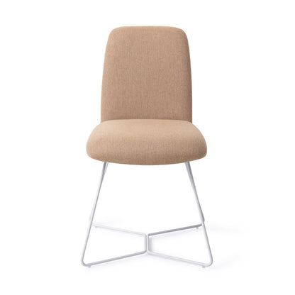 Taiwa Dining Chair Whisper Wheat Beehive White