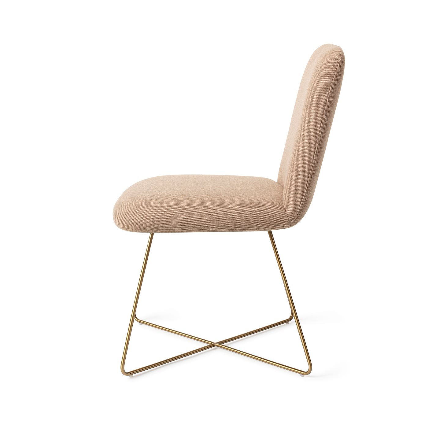 Taiwa Dining Chair Whisper Wheat Cross Gold