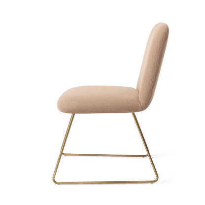 Taiwa Dining Chair Whisper Wheat Slide Gold