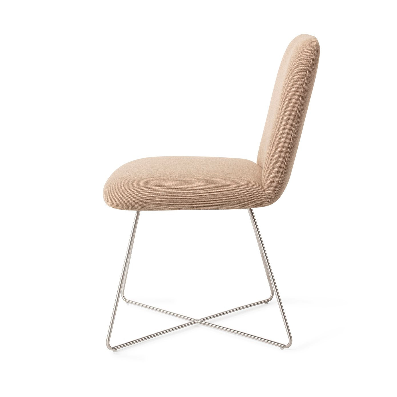 Taiwa Dining Chair Whisper Wheat Cross Steel