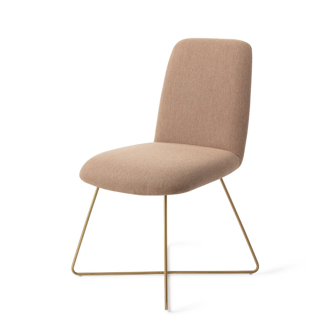 Taiwa Dining Chair Whisper Wheat Cross Gold