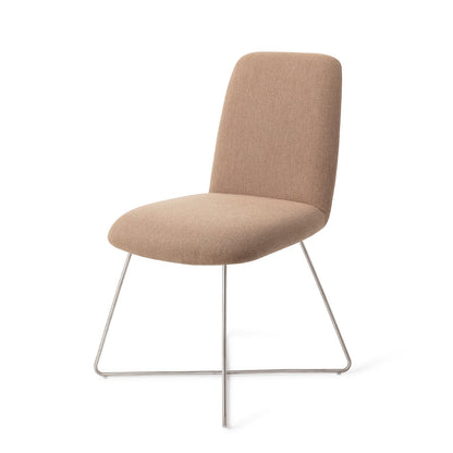 Taiwa Dining Chair Whisper Wheat Cross Steel