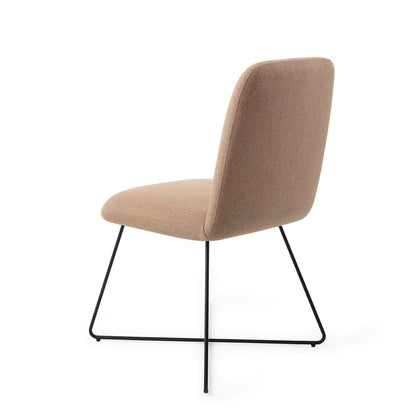 Taiwa Dining Chair Whisper Wheat Cross Black