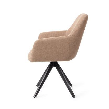 Hiroo Dining Chair Whisper Wheat Turn Black