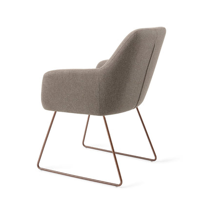 Hiroo Dining Chair Foggy Fusion Slide Rose