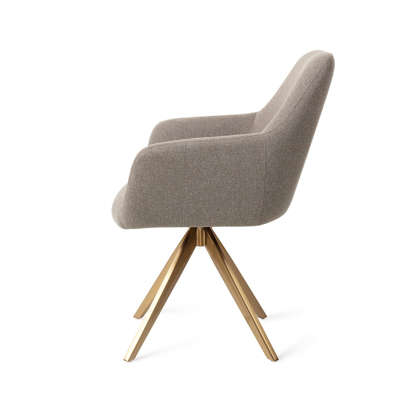 Hiroo Dining Chair Foggy Fusion Turn Gold