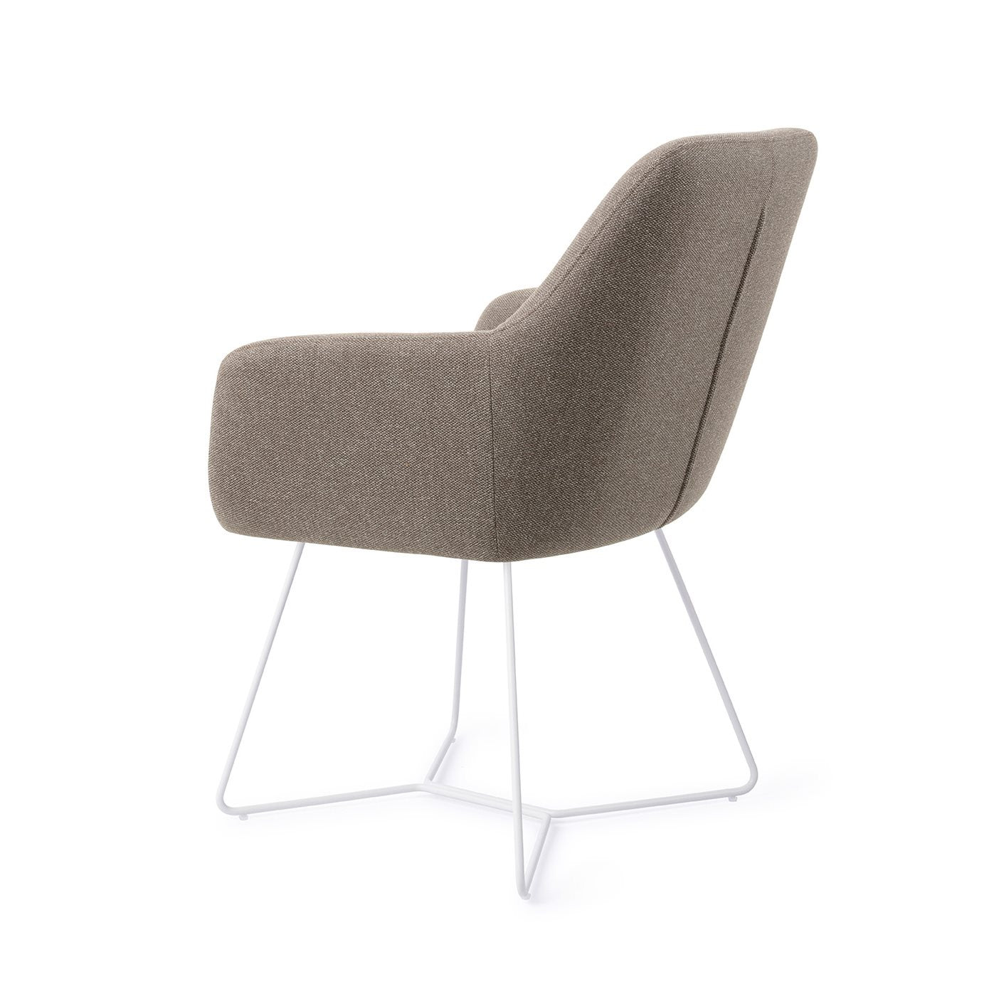 Hiroo Dining Chair Foggy Fusion Beehive White