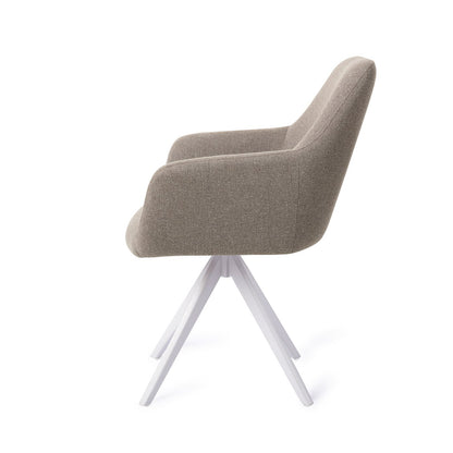 Hiroo Dining Chair Foggy Fusion Turn White
