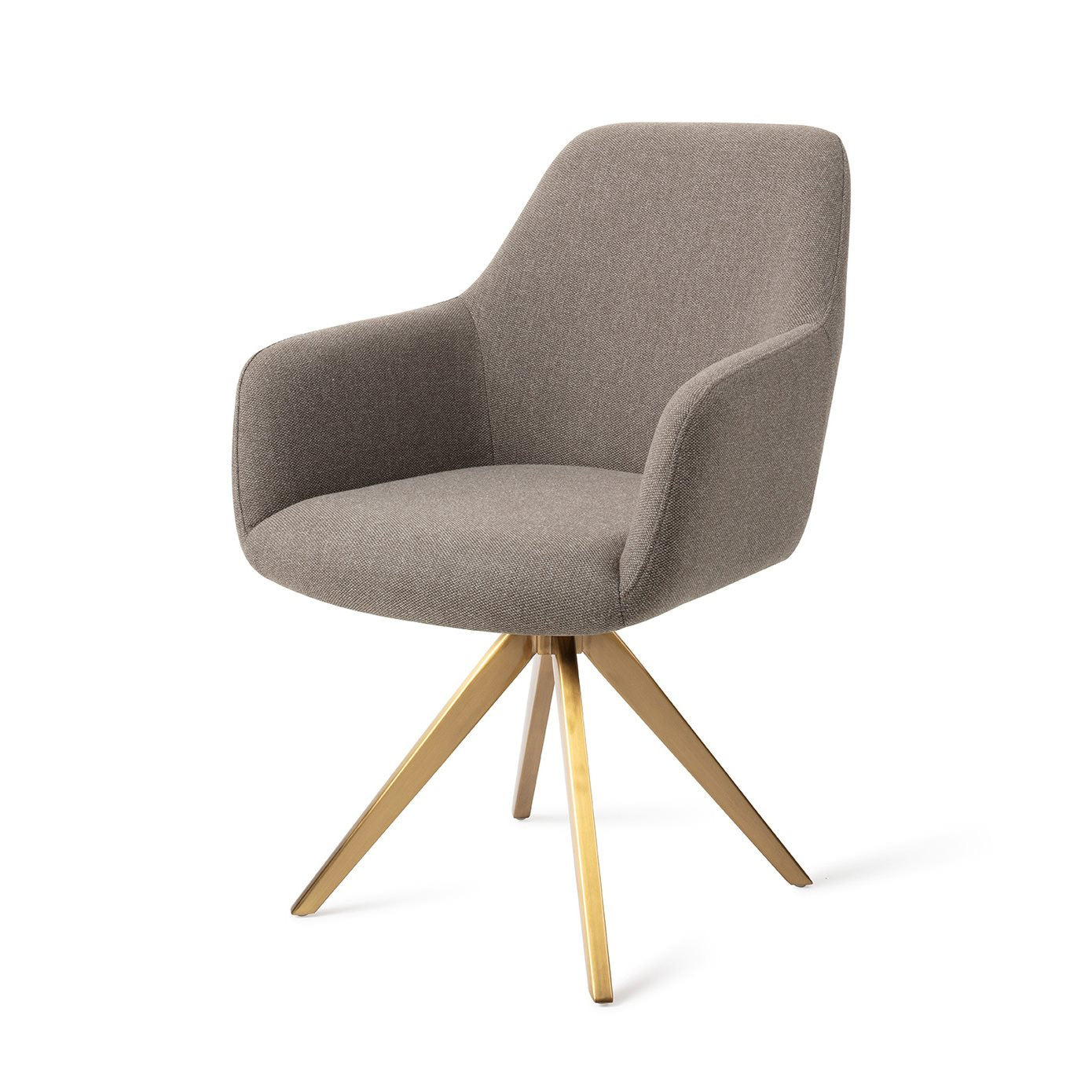 Hiroo Dining Chair Foggy Fusion Turn Gold