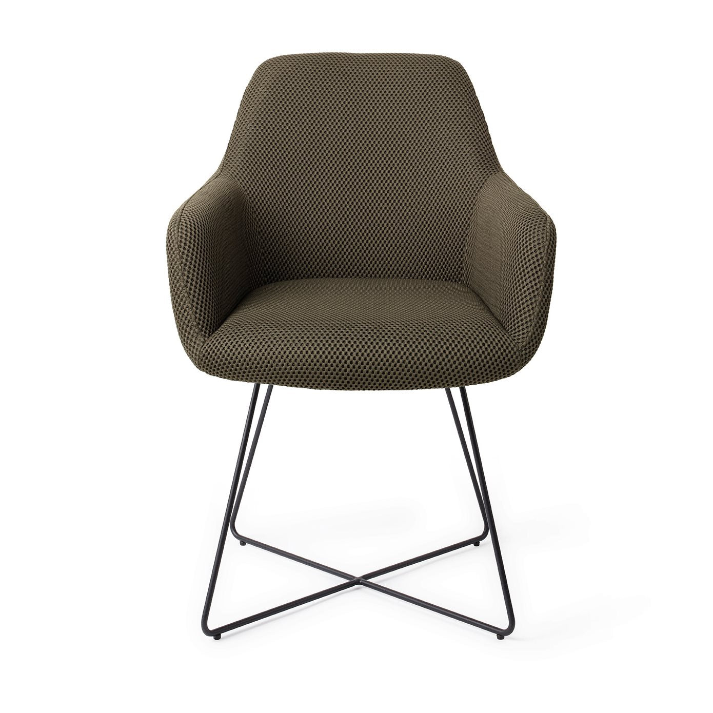 Hiroo Dining Chair Jungle Jewel Cross Black