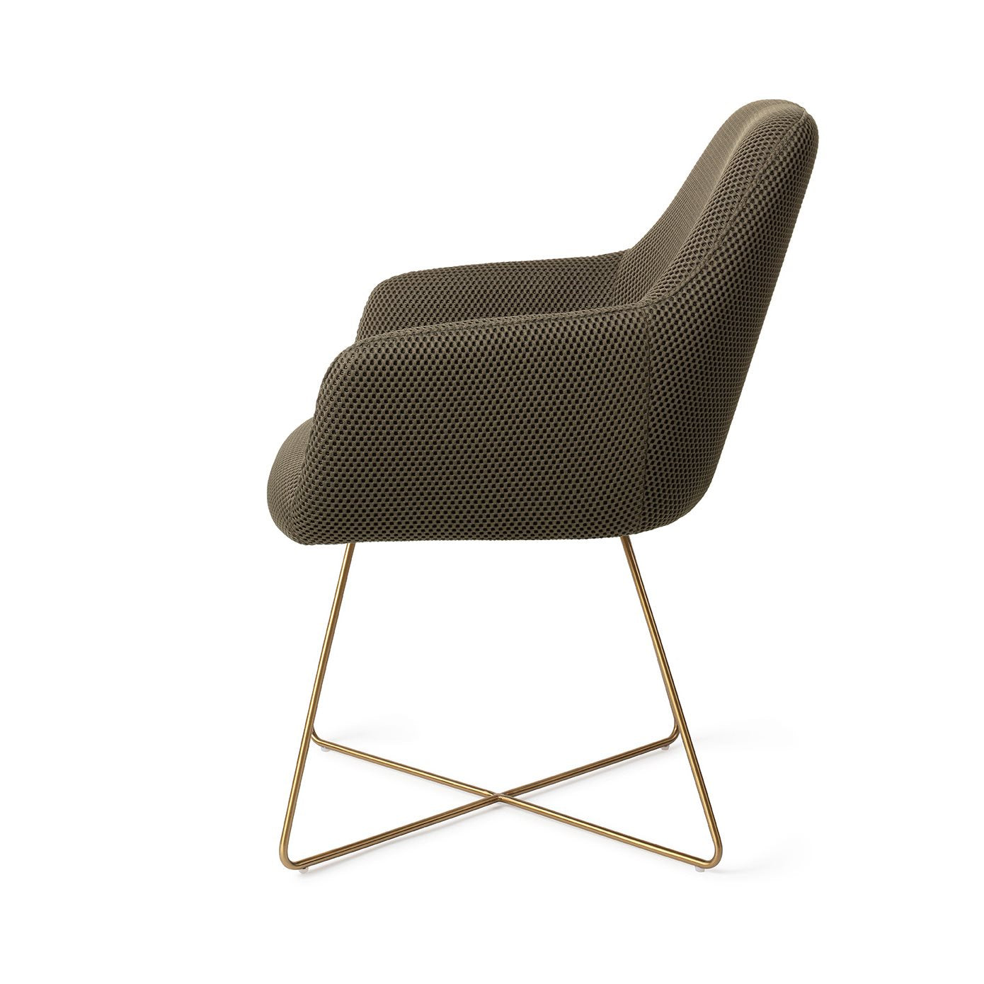 Hiroo Dining Chair Jungle Jewel Cross Gold