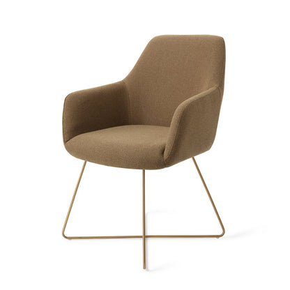 Hiroo Dining Chair Willow Cross Gold