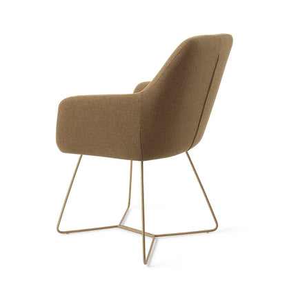 Hiroo Dining Chair Willow Beehive Gold