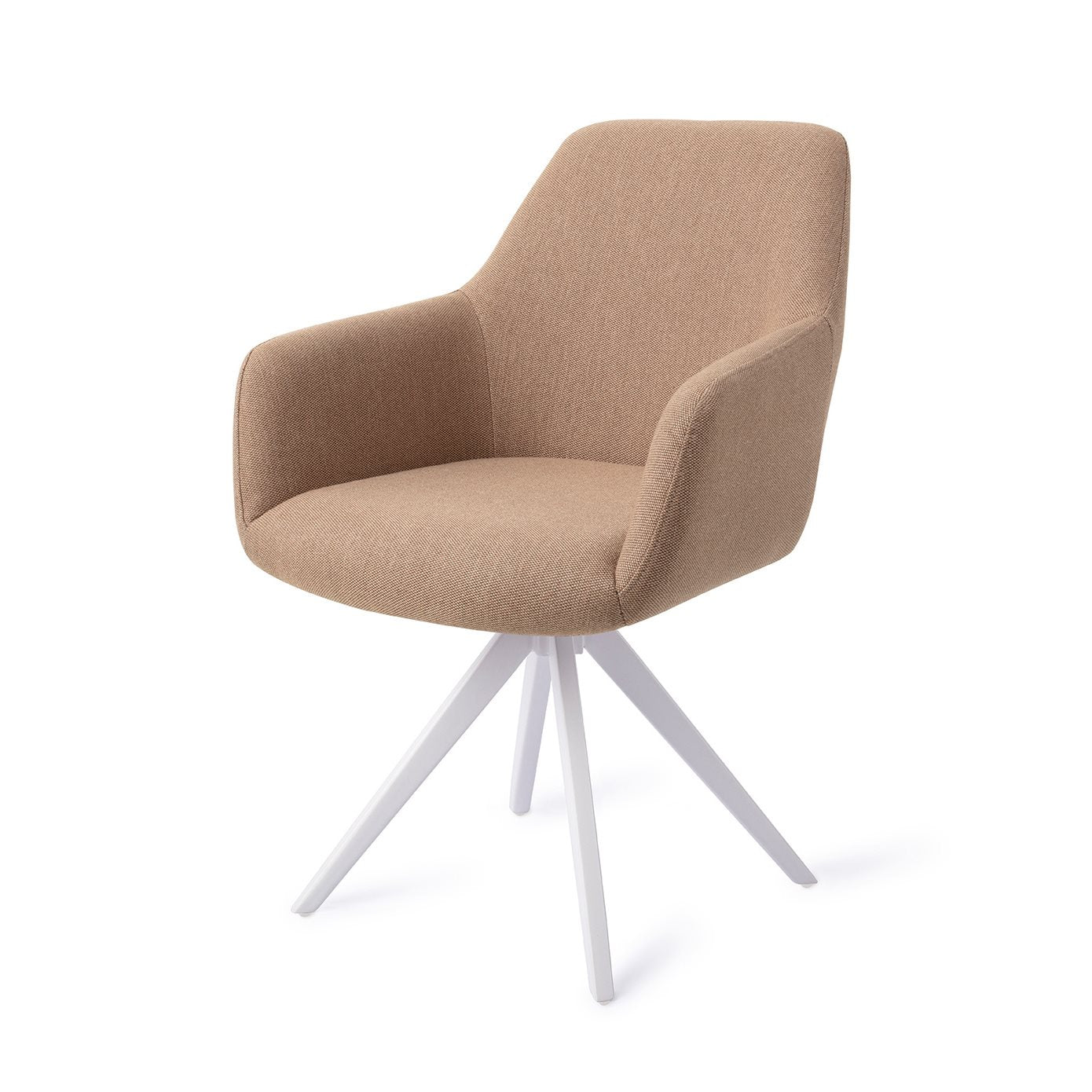 Hiroo Dining Chair Whisper Wheat Turn White