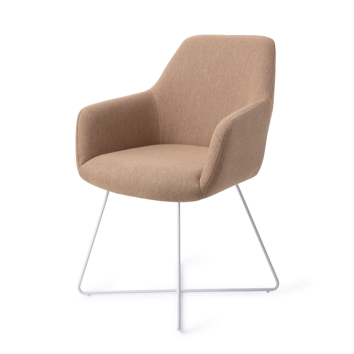 Hiroo Dining Chair Whisper Wheat Cross White