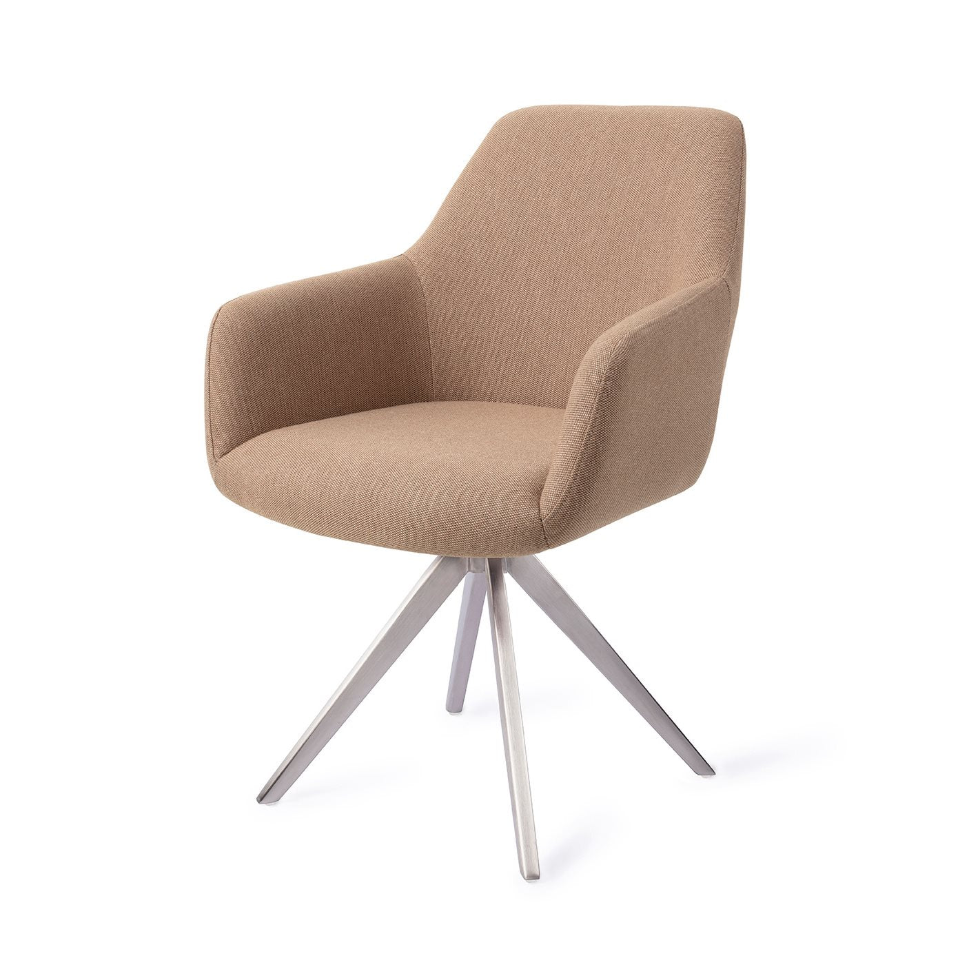 Hiroo Dining Chair Whisper Wheat Turn Steel