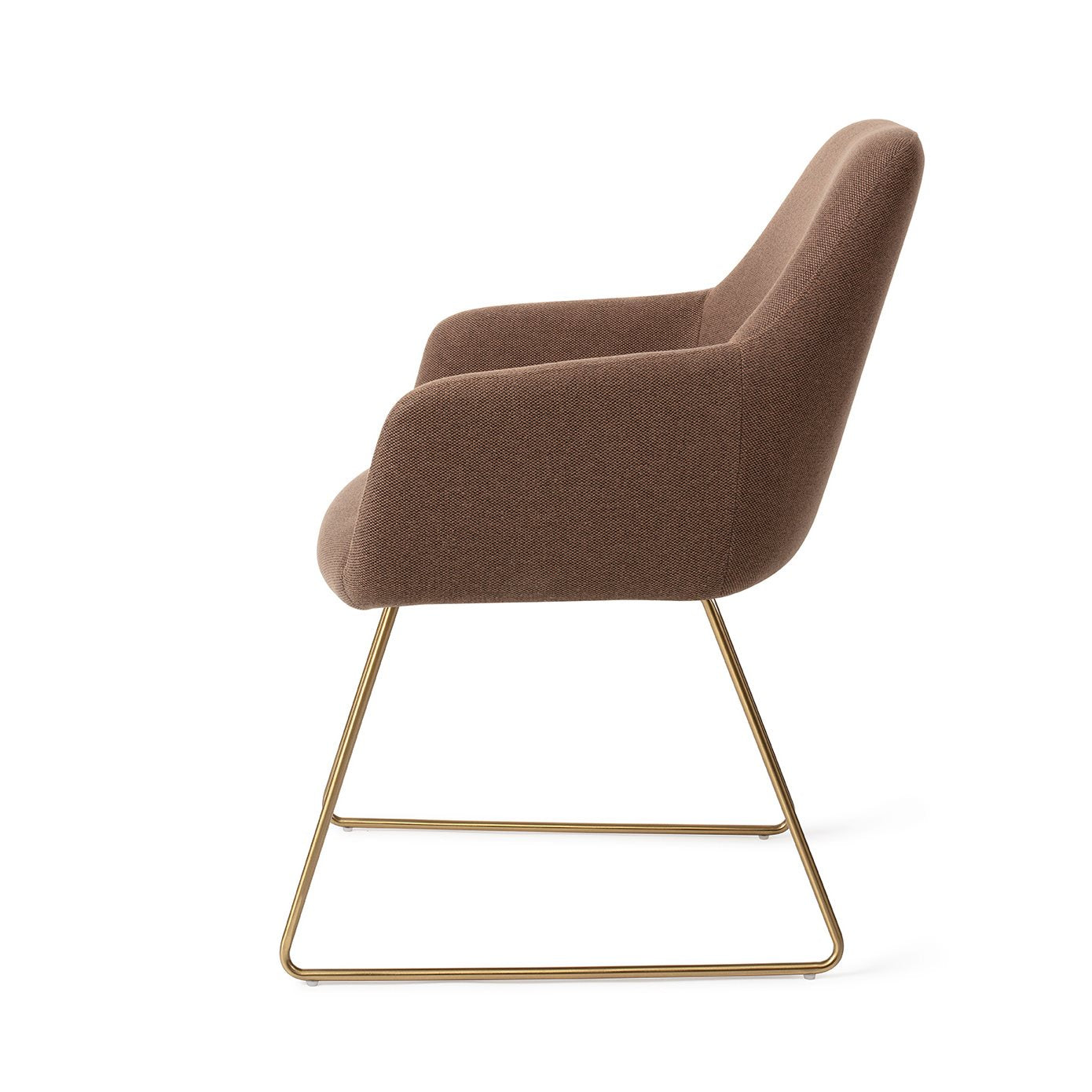Hiroo Dining Chair Rustic Rye Slide Gold