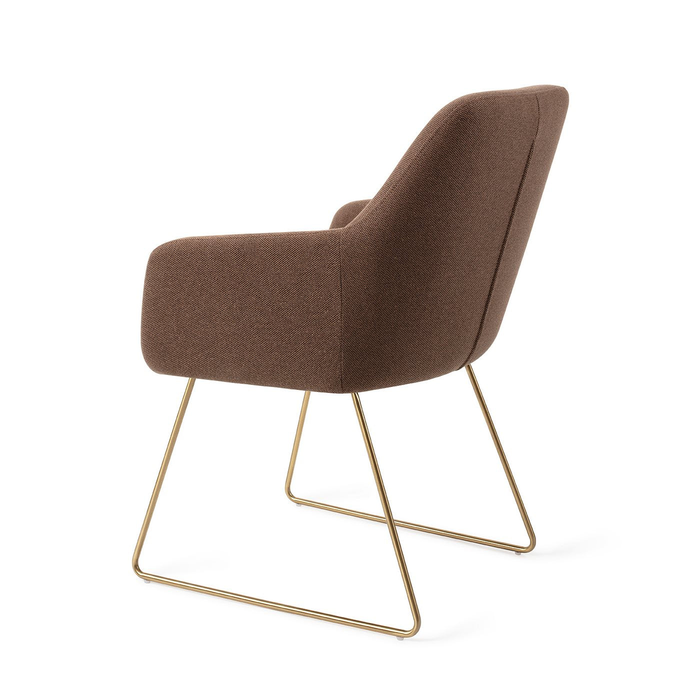 Hiroo Dining Chair Rustic Rye Slide Gold