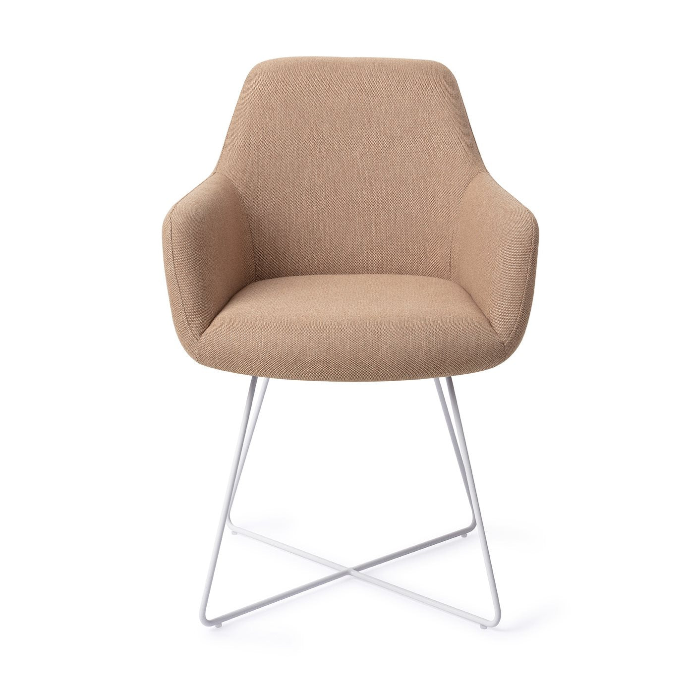 Hiroo Dining Chair Whisper Wheat Cross White