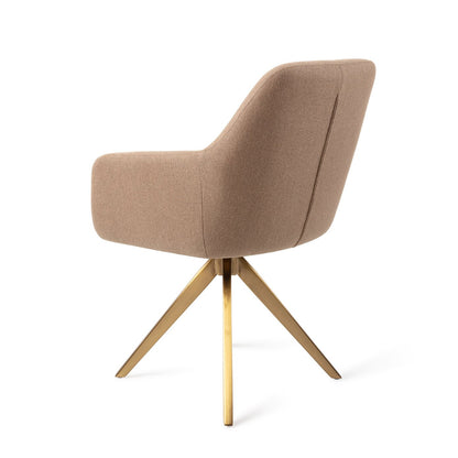 Hiroo Dining Chair Whisper Wheat Turn Gold