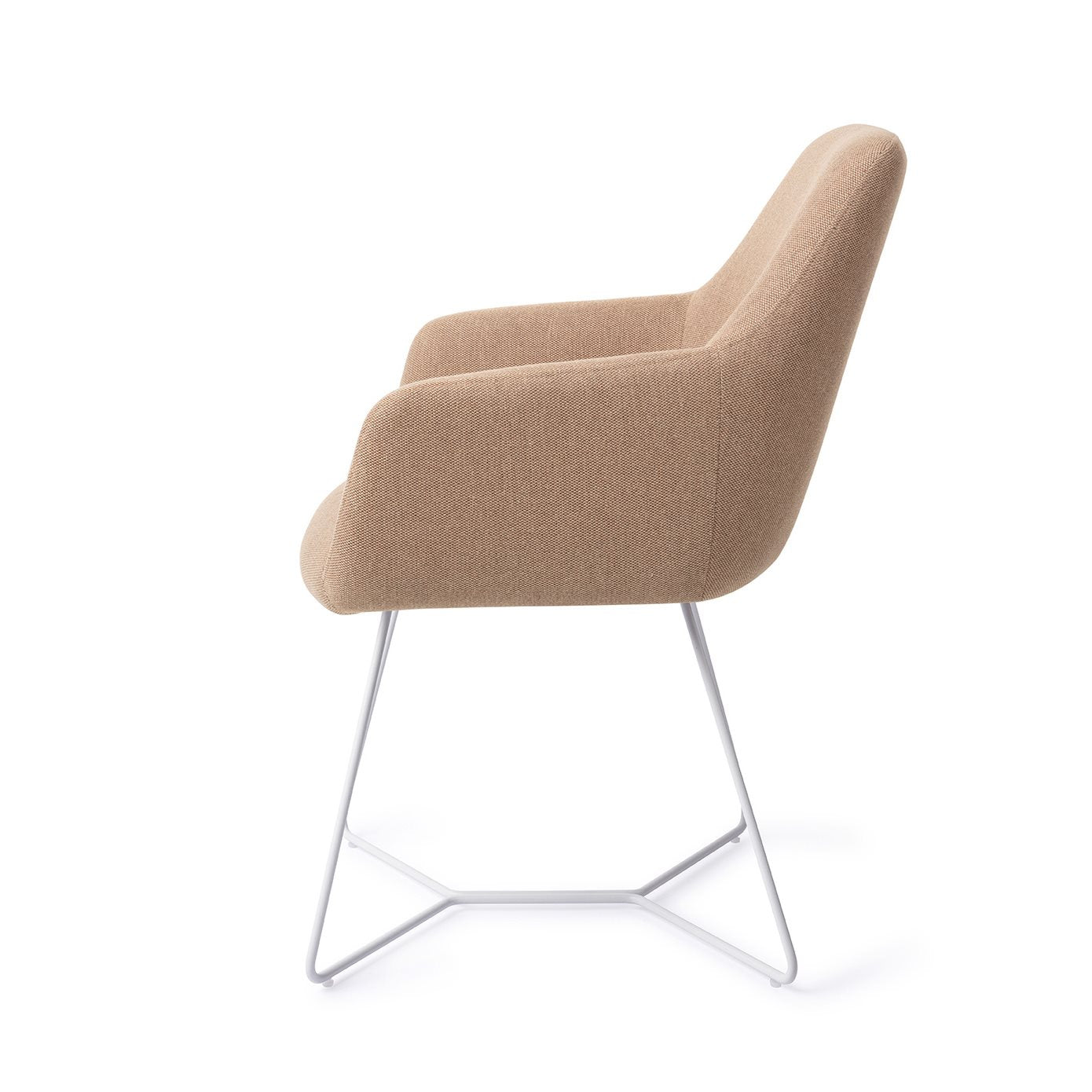 Hiroo Dining Chair Whisper Wheat Beehive White