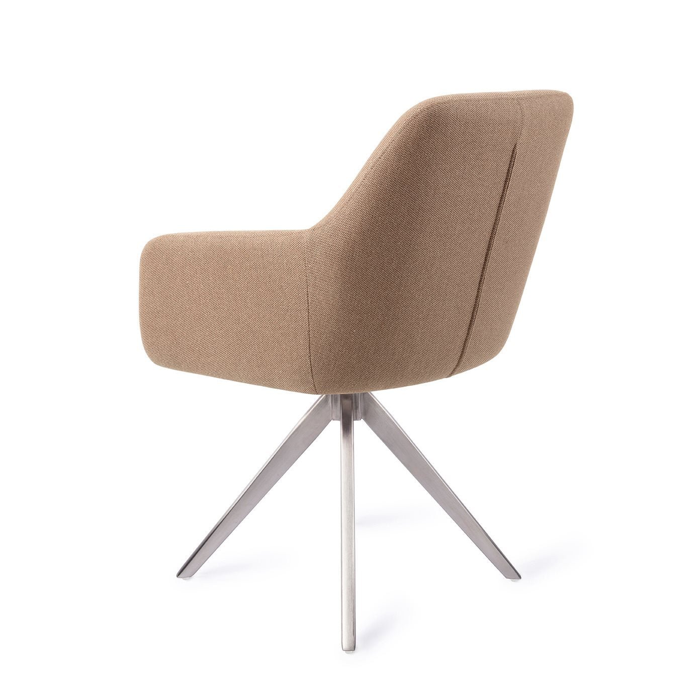 Hiroo Dining Chair Whisper Wheat Turn Steel