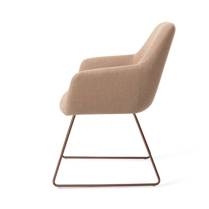 Hiroo Dining Chair Whisper Wheat Slide Rose