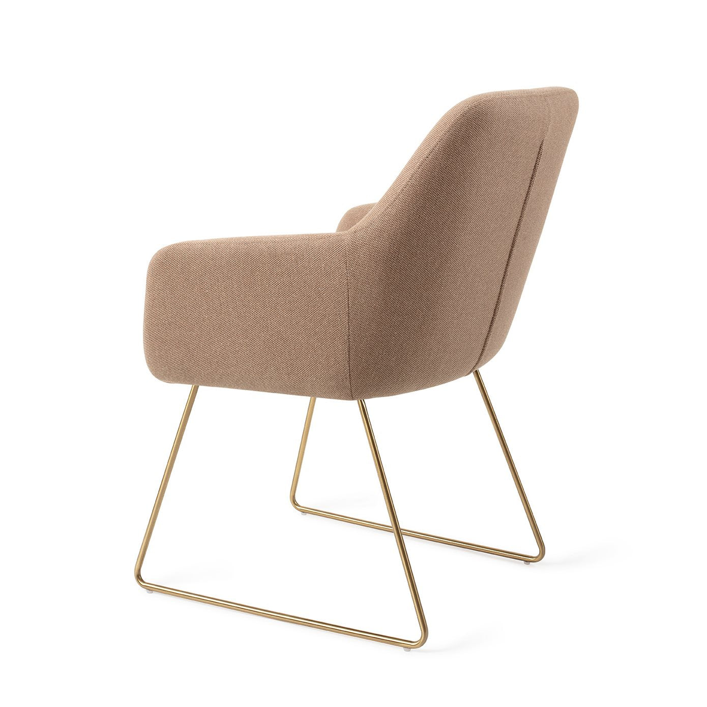 Hiroo Dining Chair Whisper Wheat Slide Gold