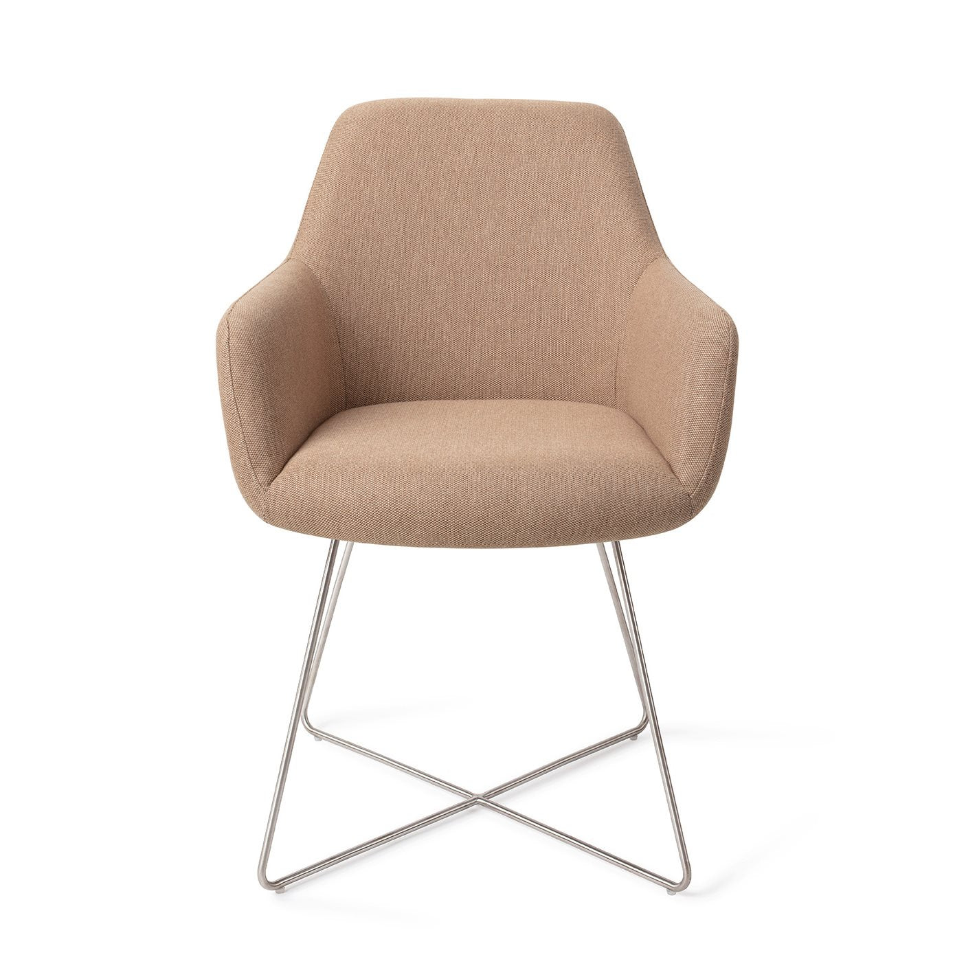 Hiroo Dining Chair Whisper Wheat Cross Steel