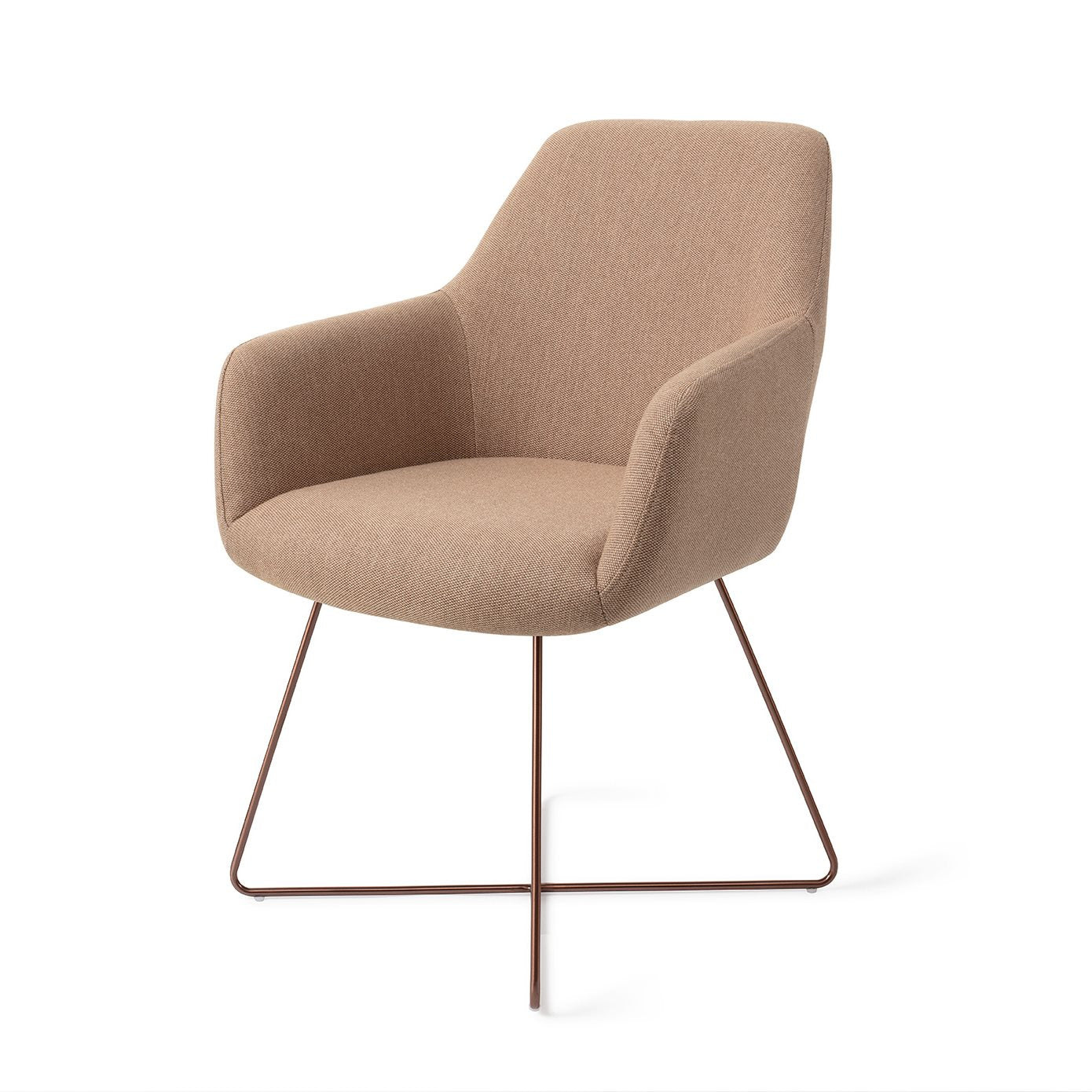 Hiroo Dining Chair Whisper Wheat Cross Rose