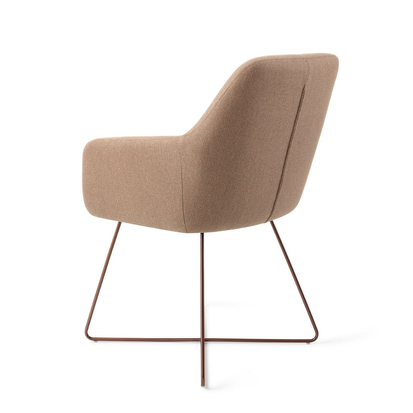 Hiroo Dining Chair Whisper Wheat Cross Rose