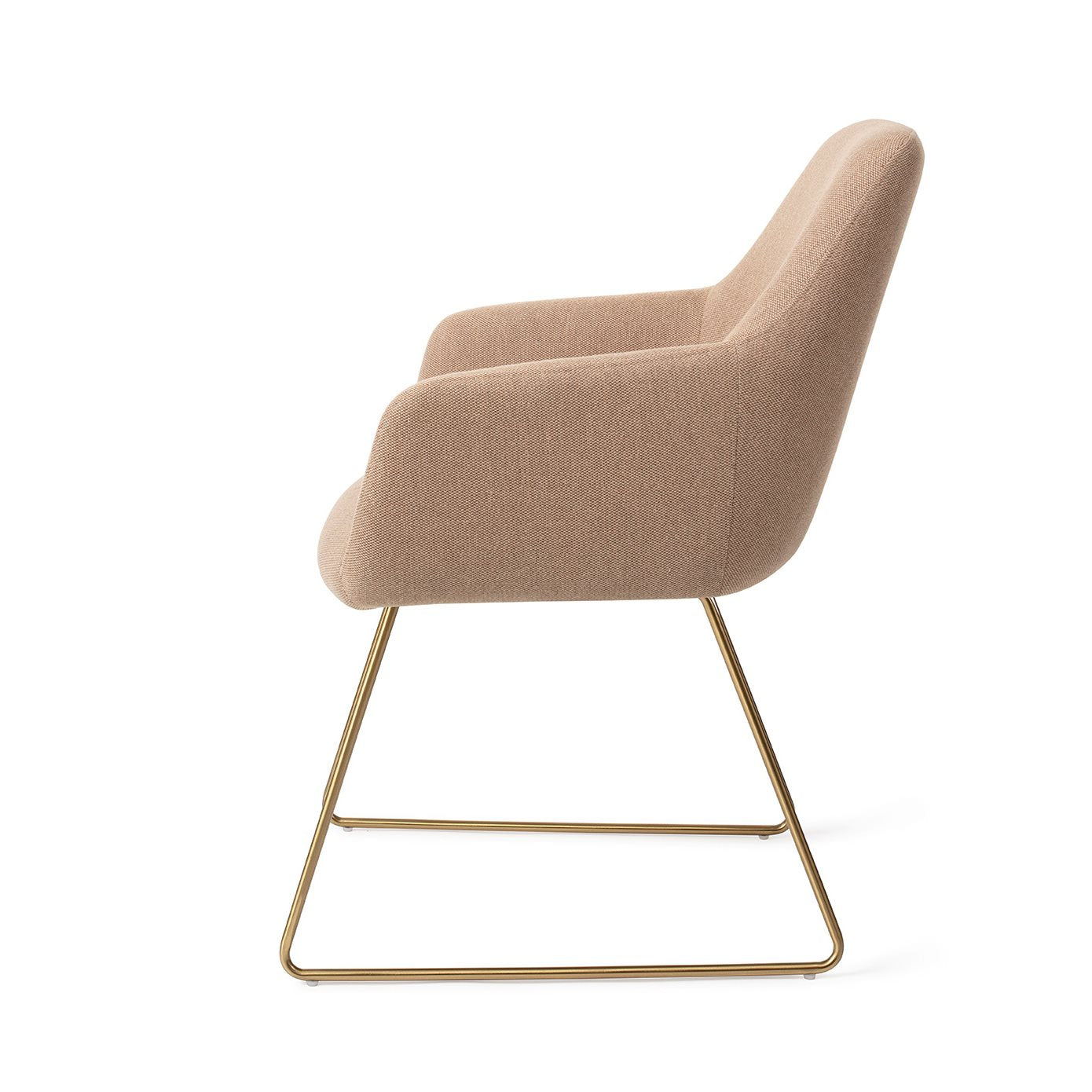 Hiroo Dining Chair Whisper Wheat Slide Gold