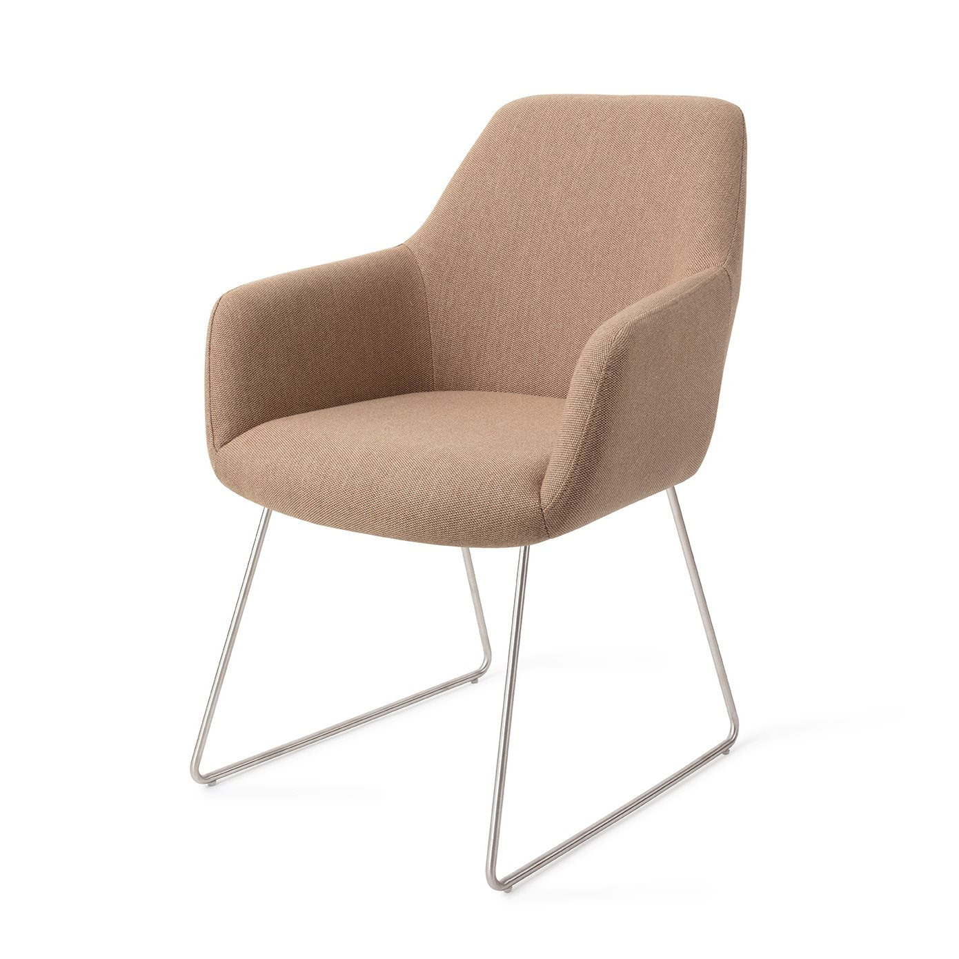 Hiroo Dining Chair Whisper Wheat Slide Steel