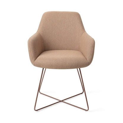 Hiroo Dining Chair Whisper Wheat Cross Rose