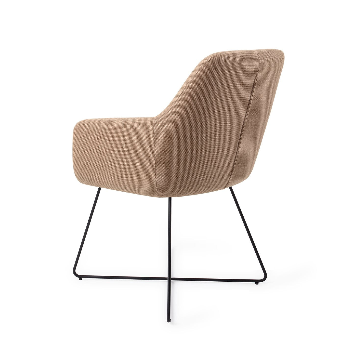 Hiroo Dining Chair Whisper Wheat Cross Black