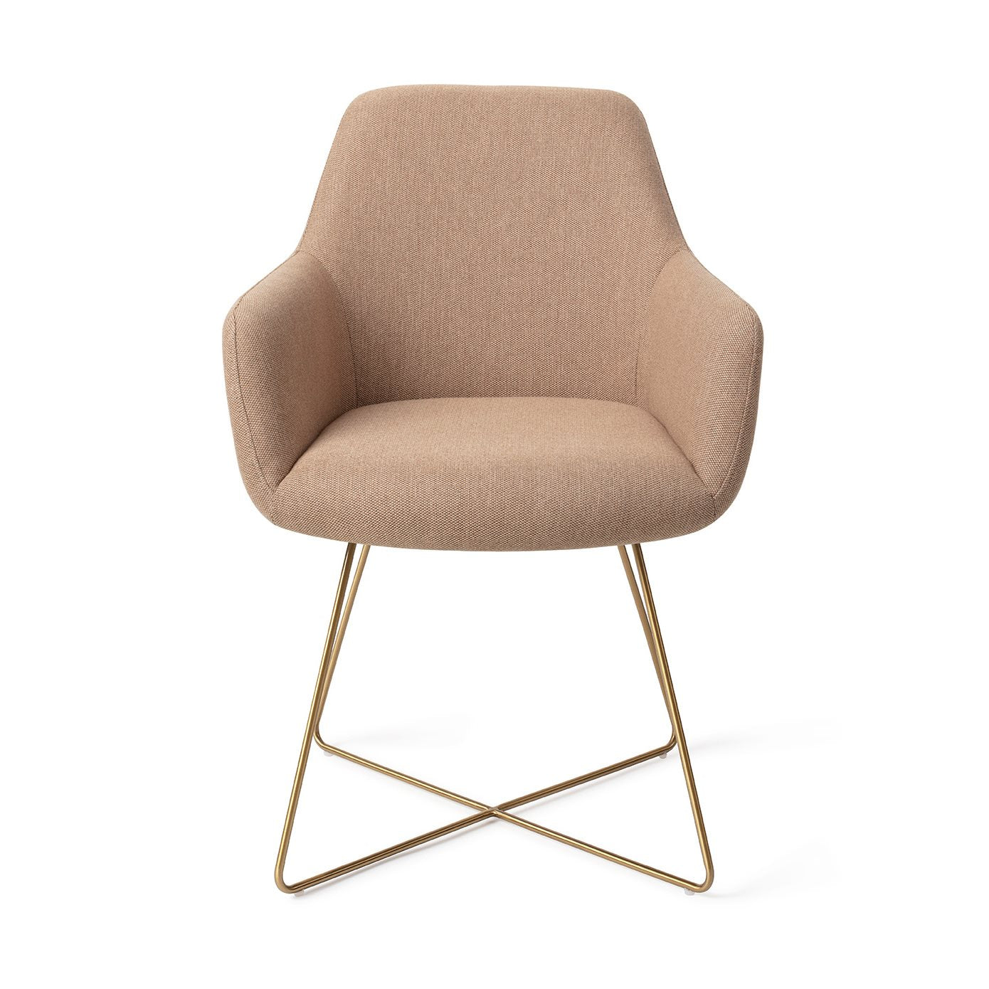 Hiroo Dining Chair Whisper Wheat Cross Gold