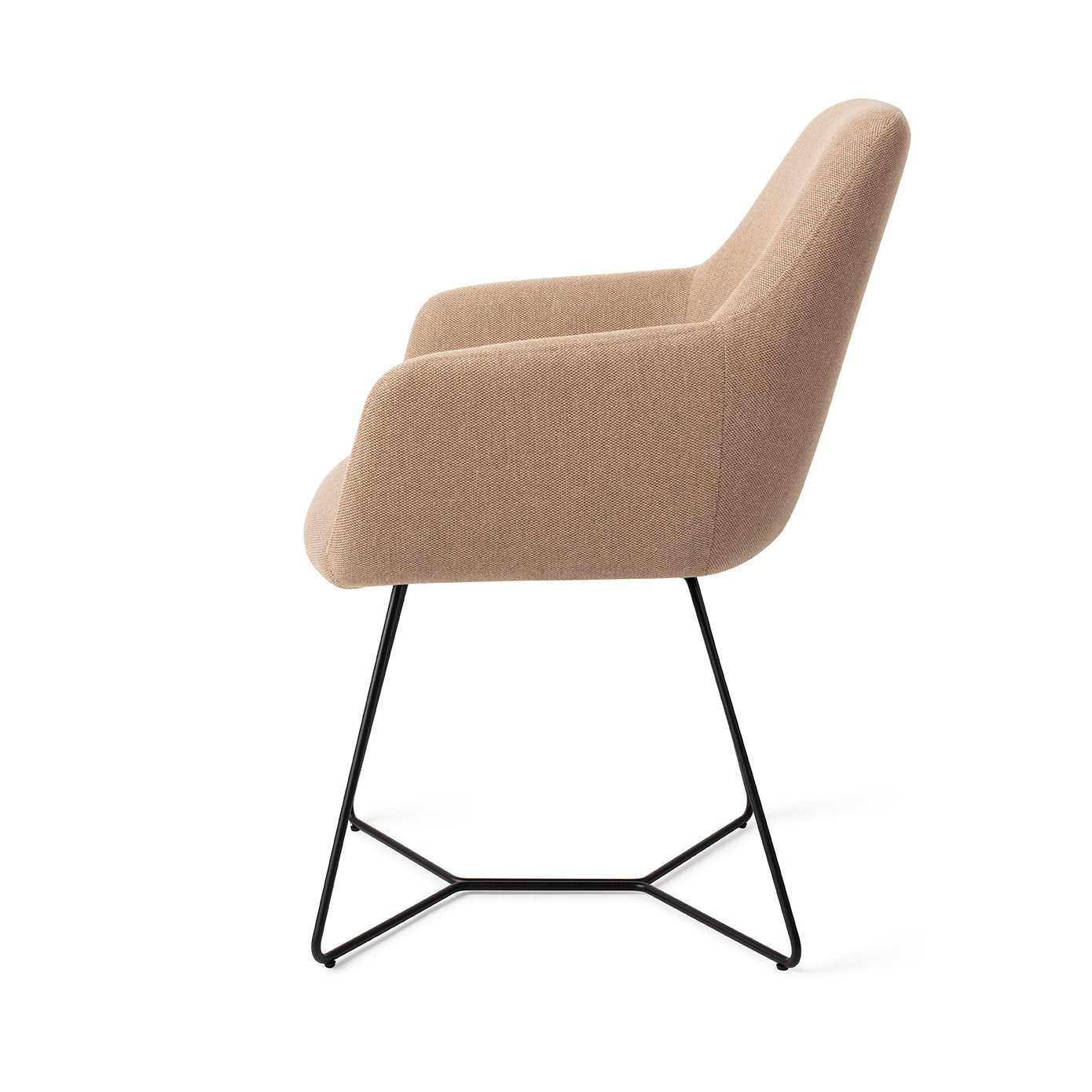 Hiroo Dining Chair Whisper Wheat Beehive Black