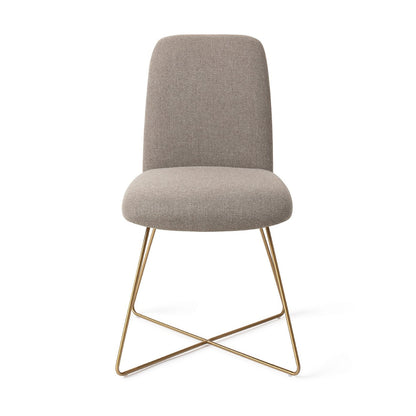 Taiwa Dining Chair Foggy Fusion Cross Gold