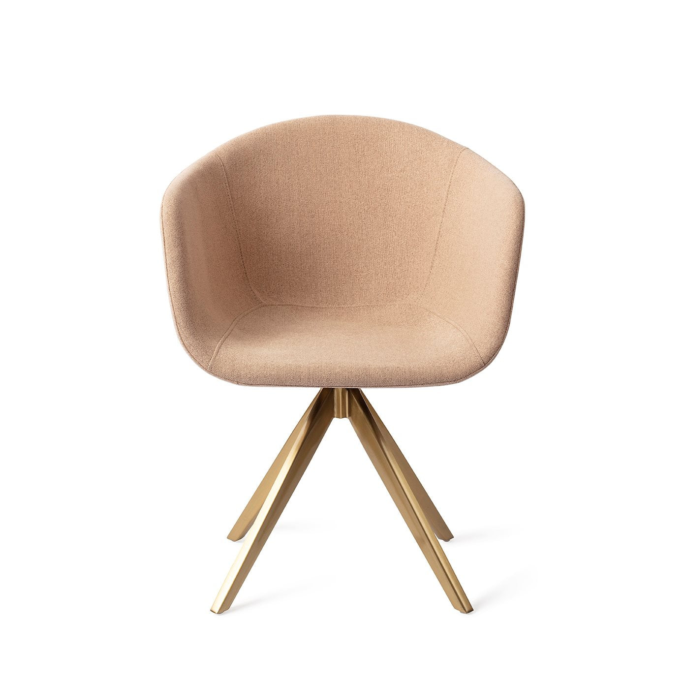 Yuni Dining Chair Barely Blush Turn Gold