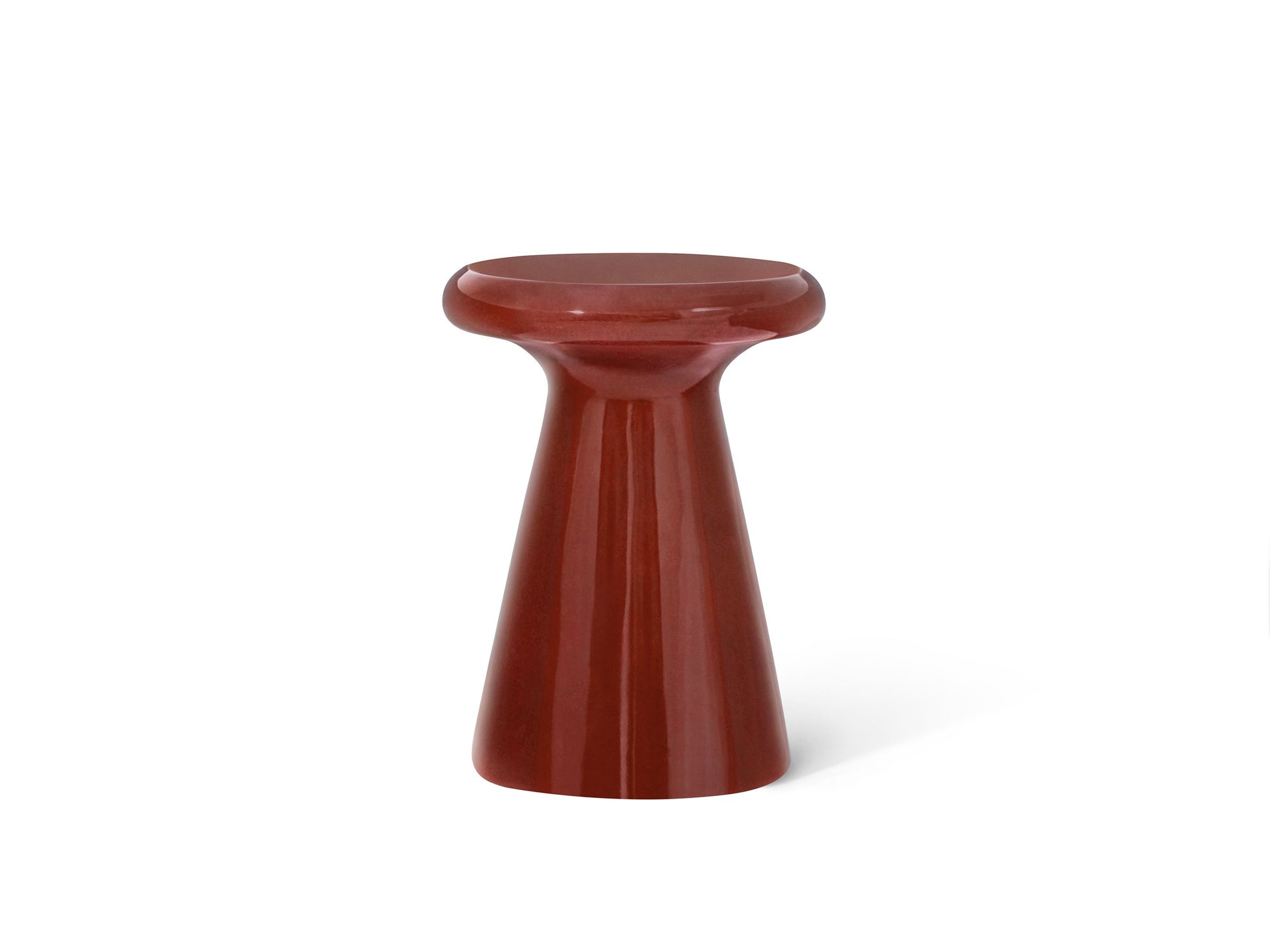 Yahiko Side Table Burgundy Gloss 51cm