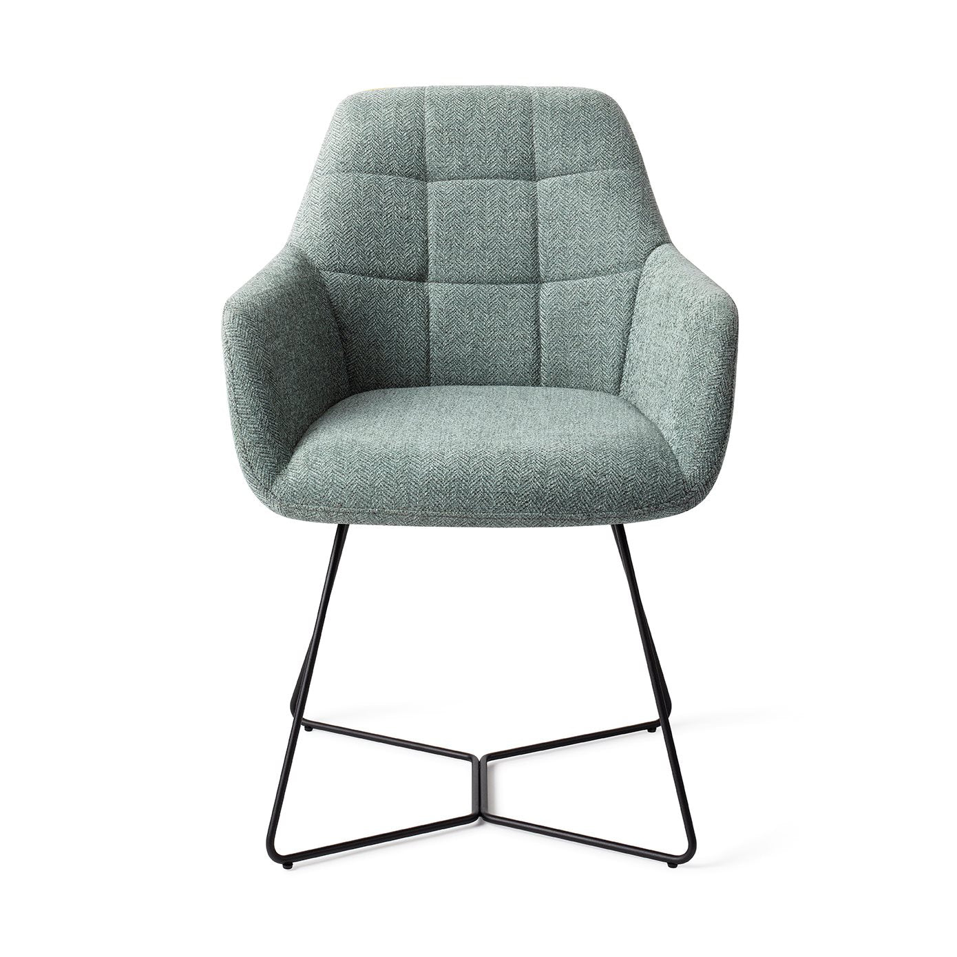 Noto Dining Chair Real Teal Beehive Black