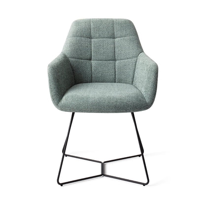 Noto Dining Chair Real Teal Beehive Black